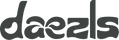 Black 'dazels' logo on a white background